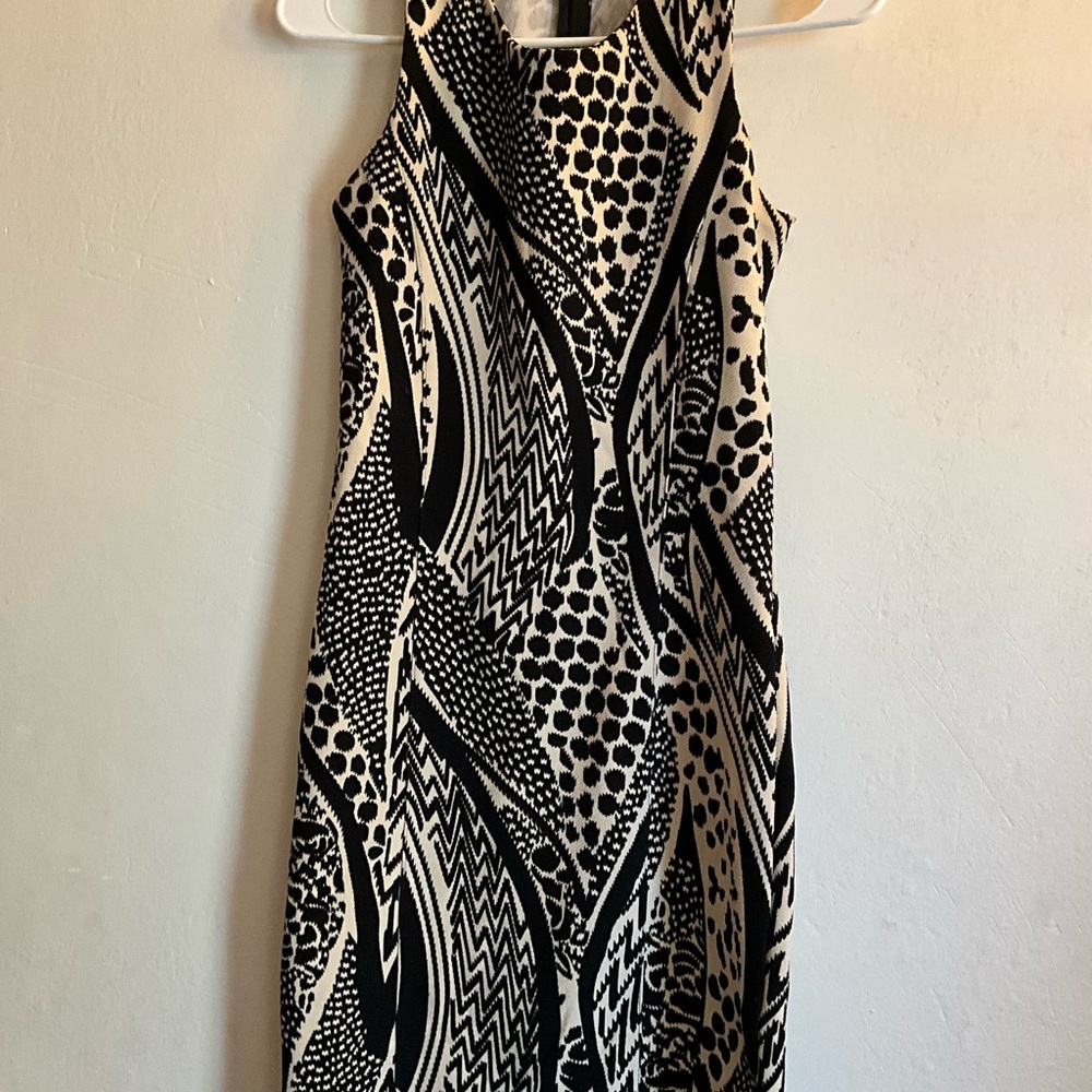 Fora Black and White mini Dress